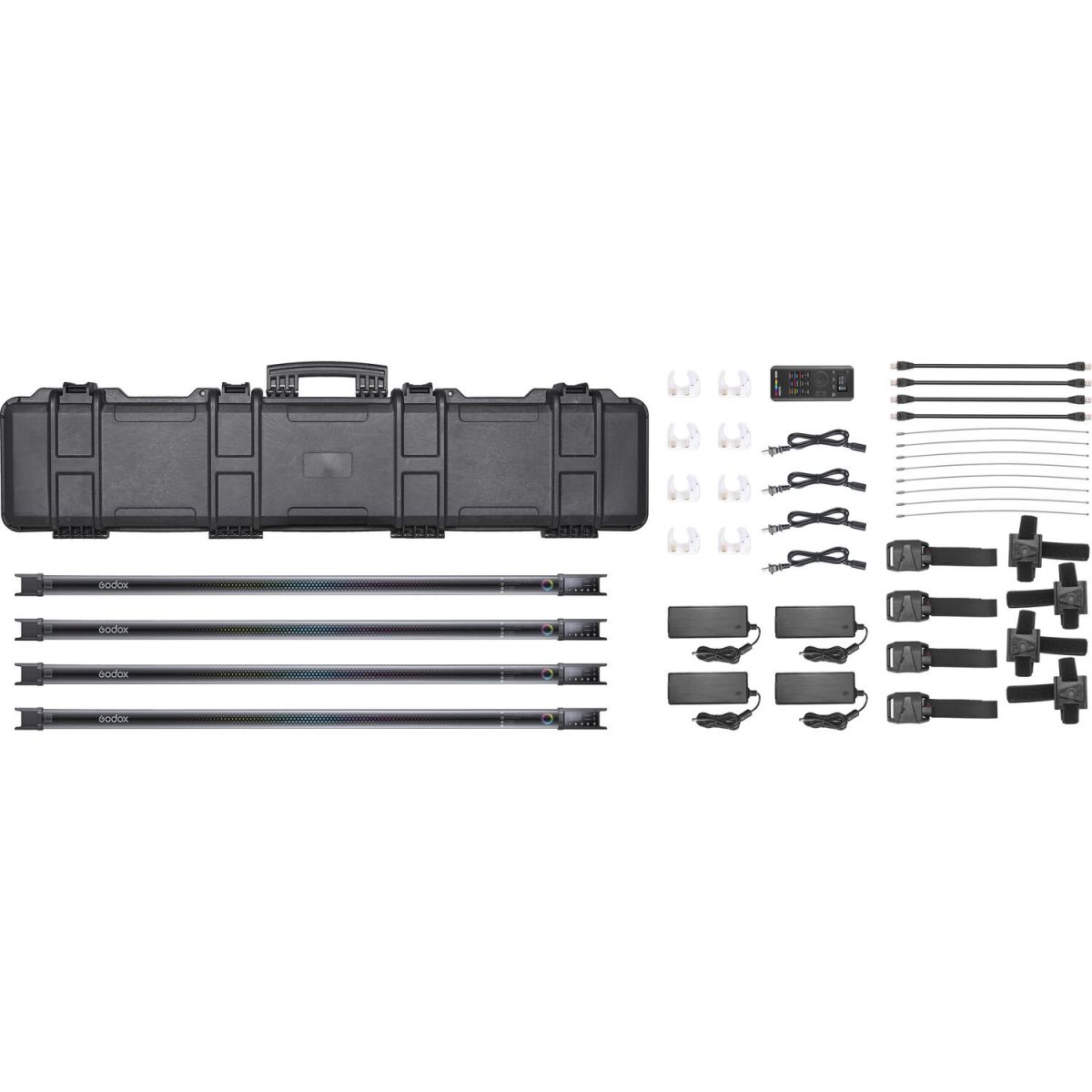 Combo 4 Đèn Led RGB Godox TL120 Tube Light (2700-6500K)