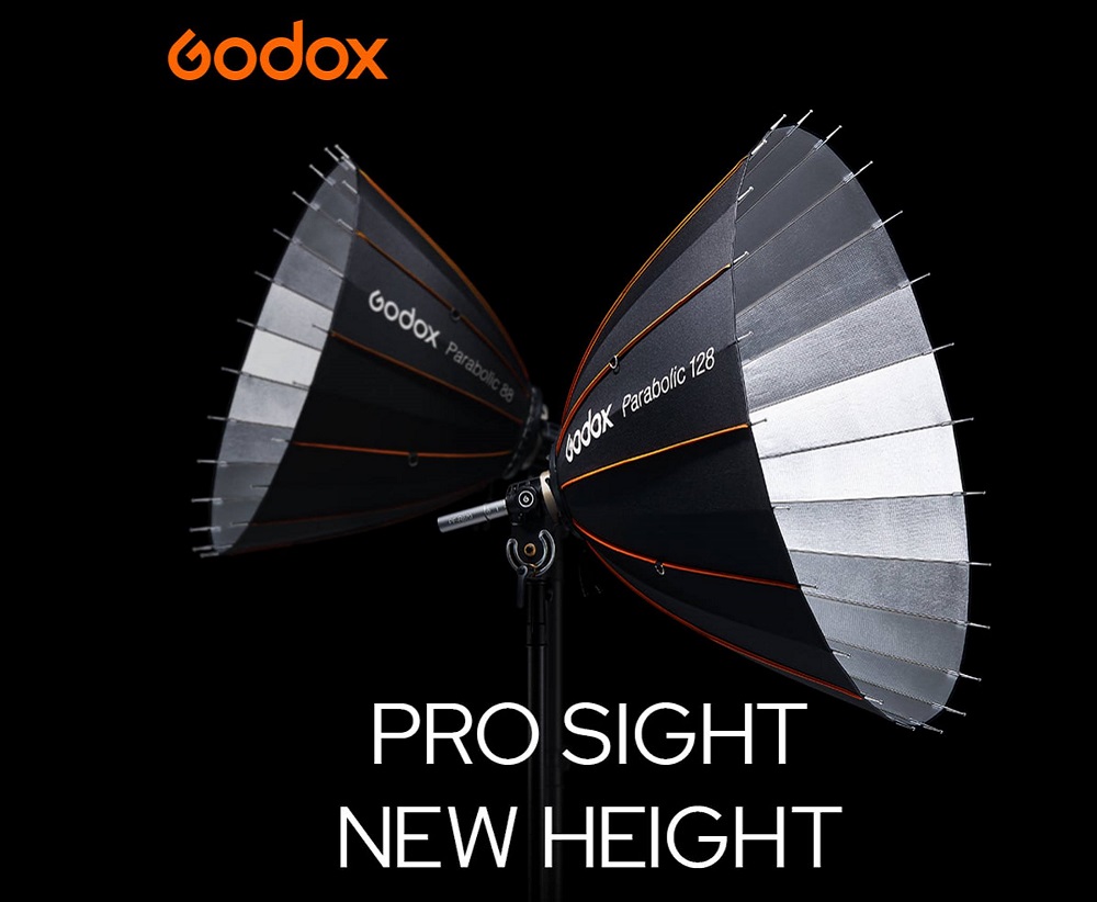 Softbox Godox Parabolic Light Focusing System Reflector P128 Kit