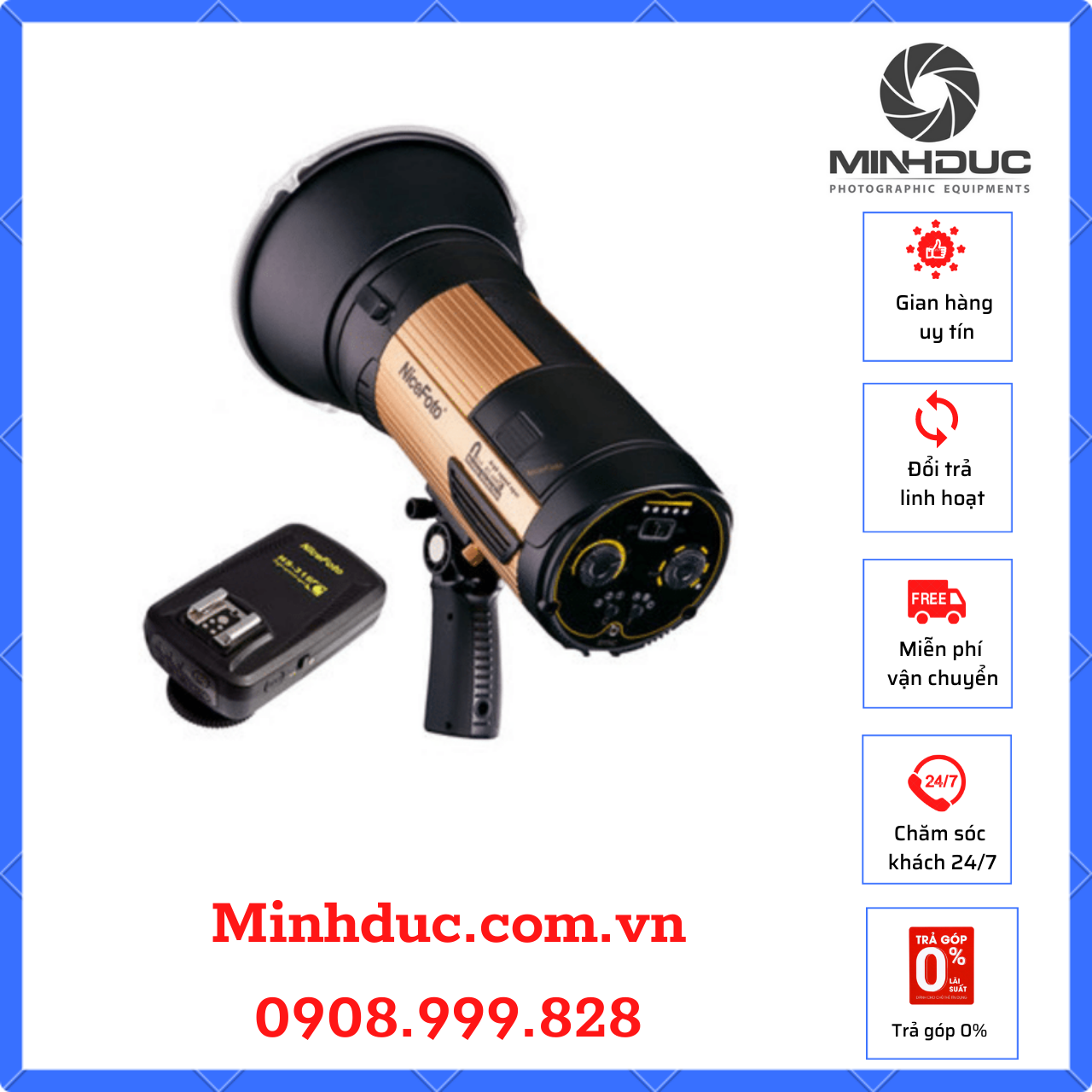Đèn ngoại cảnh NiceFoto HS600C 600W HSS TTL 1/8000S