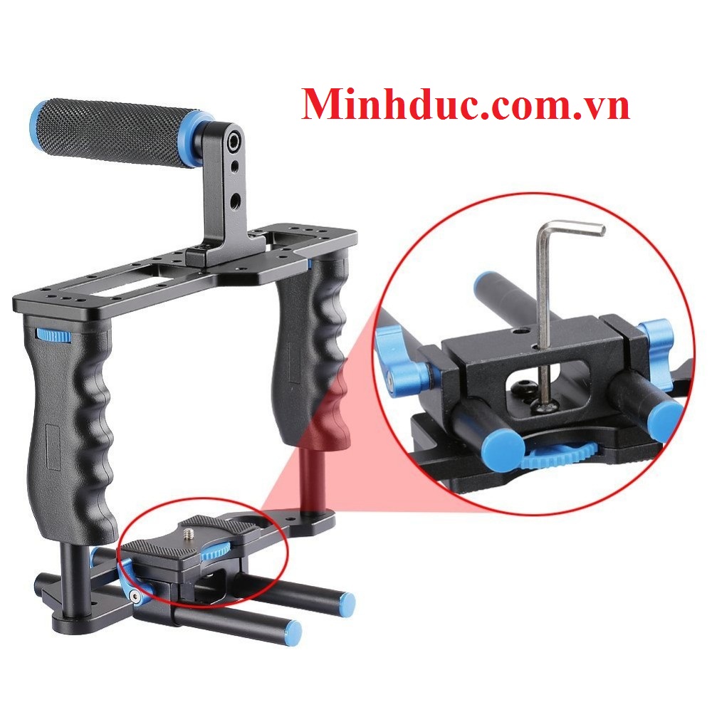 Tay cầm chống rung quay phim Yelangu - camera Cage C2 - Handheld Stabilizer