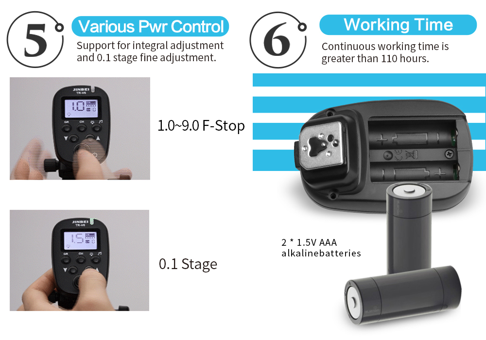 Trigger điều khiển đèn Jinbel TR-V6 tích hợp