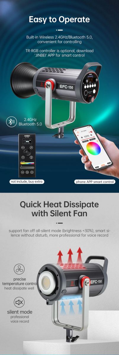 Đèn Led Video Jinbei EFC-150 RGB