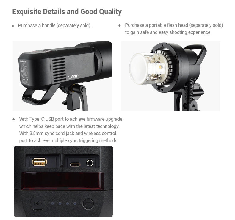 Đèn ngoại cảnh Godox AD600 PRO