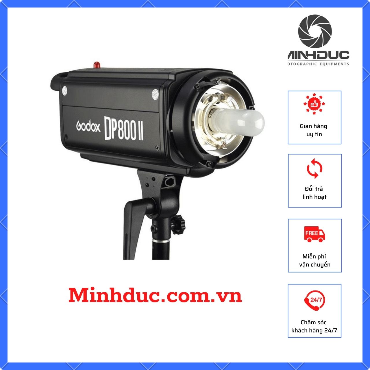 Đèn flash studio Godox DP800II