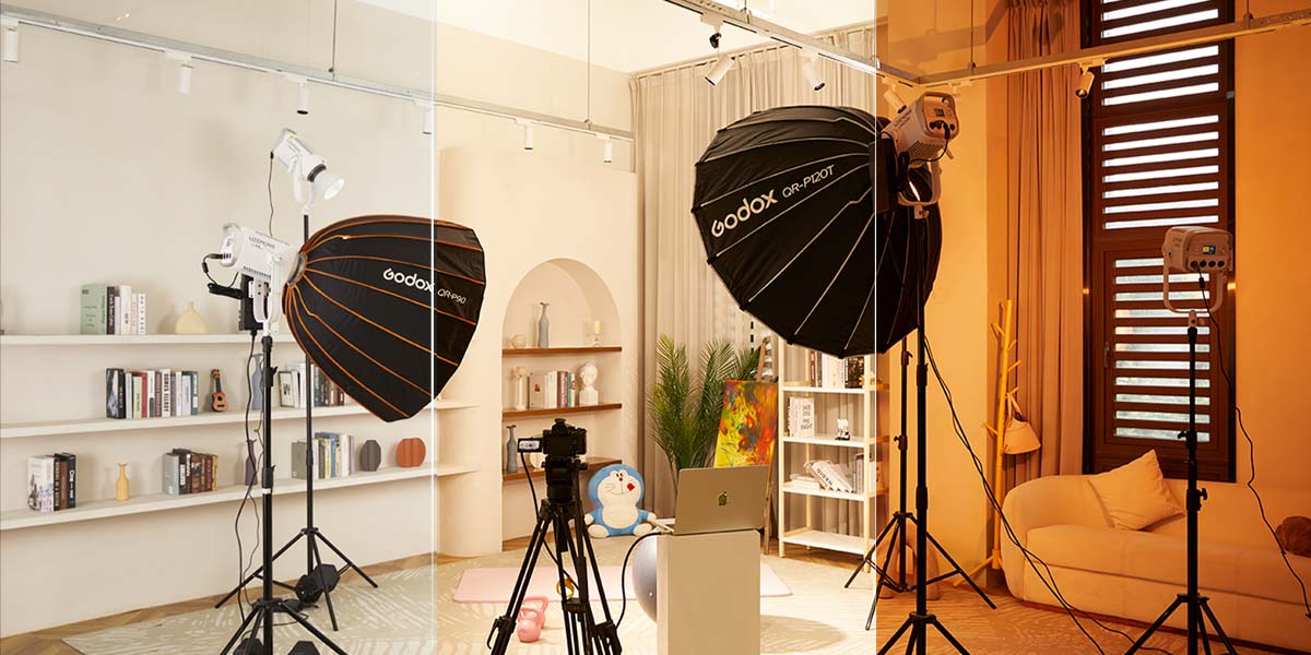 Đèn Godox LITEMONS LA600R RGB LED Monolight Kit (Black) kèm túi