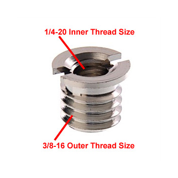 CAMERON TRIPOD ADAPTER 1/4 TO 3/8 SƠ MI ĐỒNG