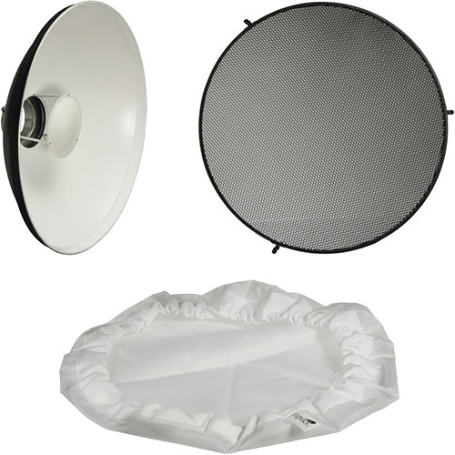 Beauty dish honeycomb Φ58cm (White)-Chóa+ lưới Tổ ong Φ58cm