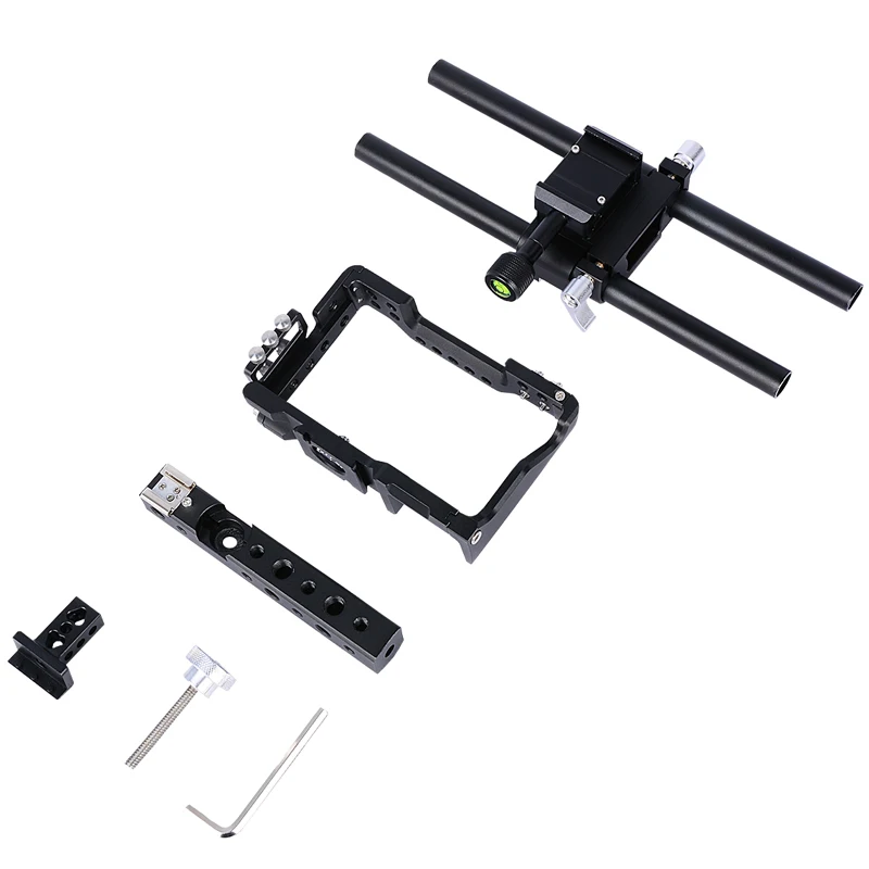 Tay cầm chống rung quay phim Yelangu camera Cage C6 - Handheld Stabilizer for sony a6300 a6500