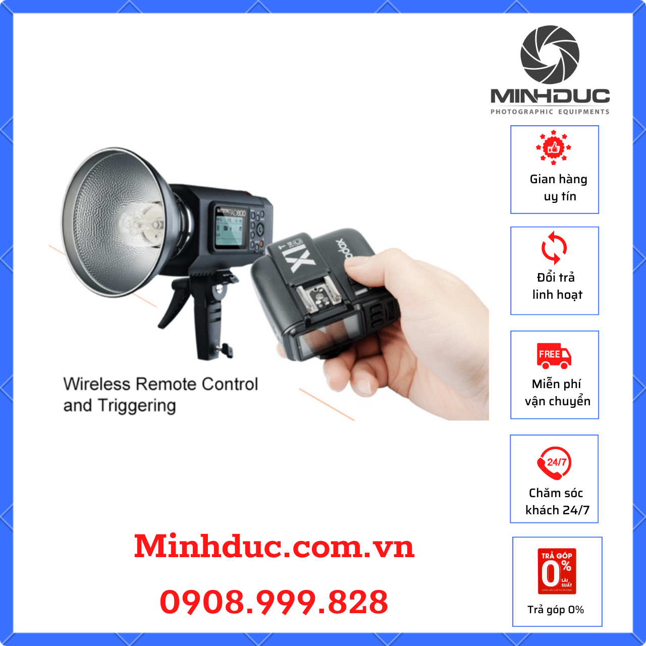 Đèn flash ngoại cảnh Godox WITSTRO AD600B TTL
