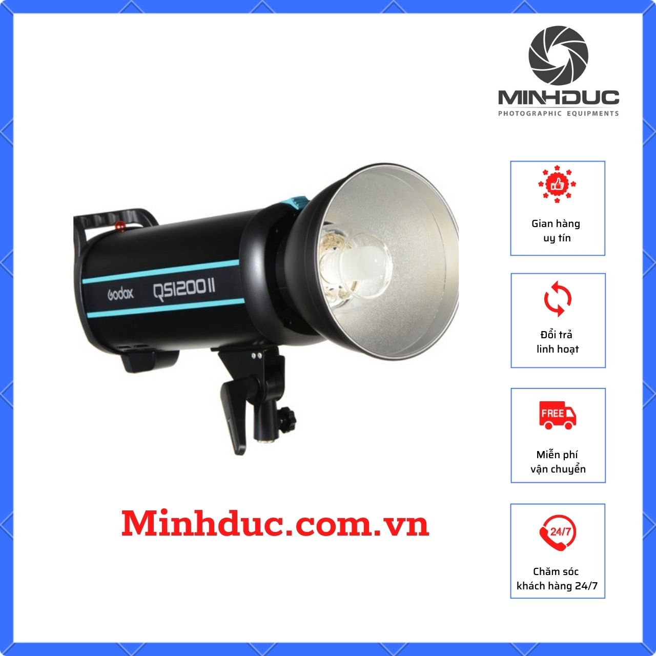 Đèn flash studio Godox QS1200II