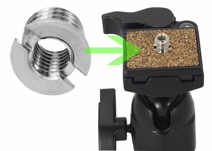 CAMERON TRIPOD ADAPTER 1/4 TO 3/8 SƠ MI ĐỒNG