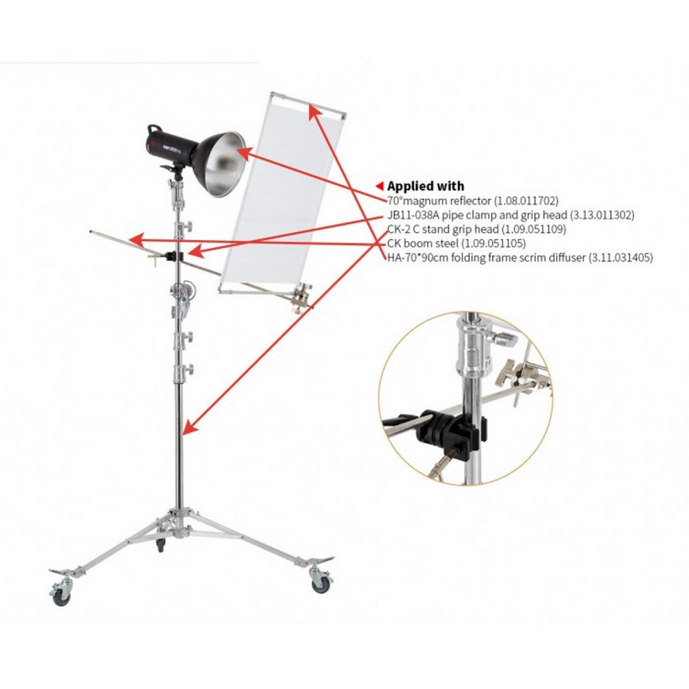 Tay kẹp đa năng Jinbei Grib JB11 038A