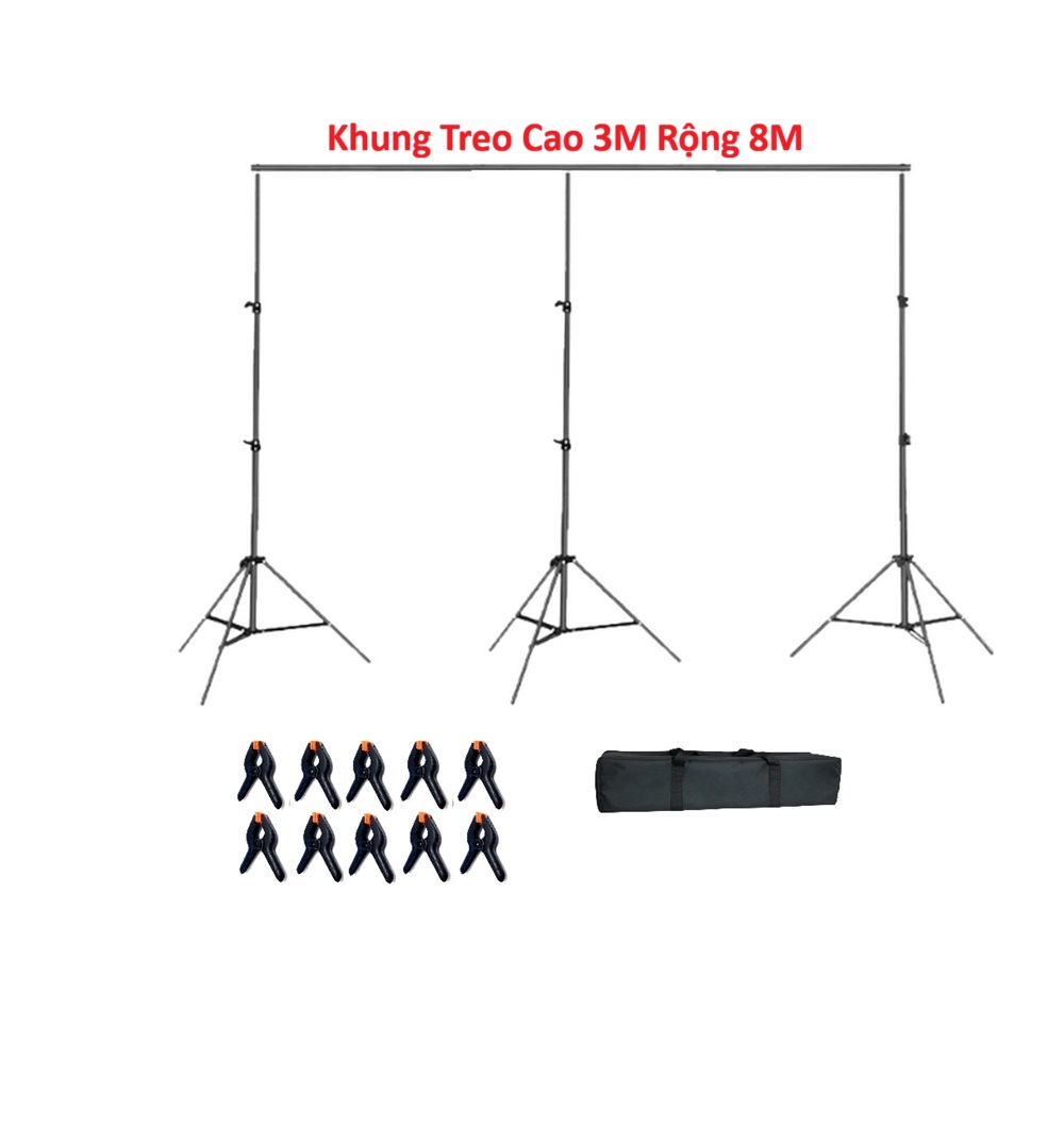 Giá Treo Phông Inox Cao 3m Rộng 8m 2900A2 MD3