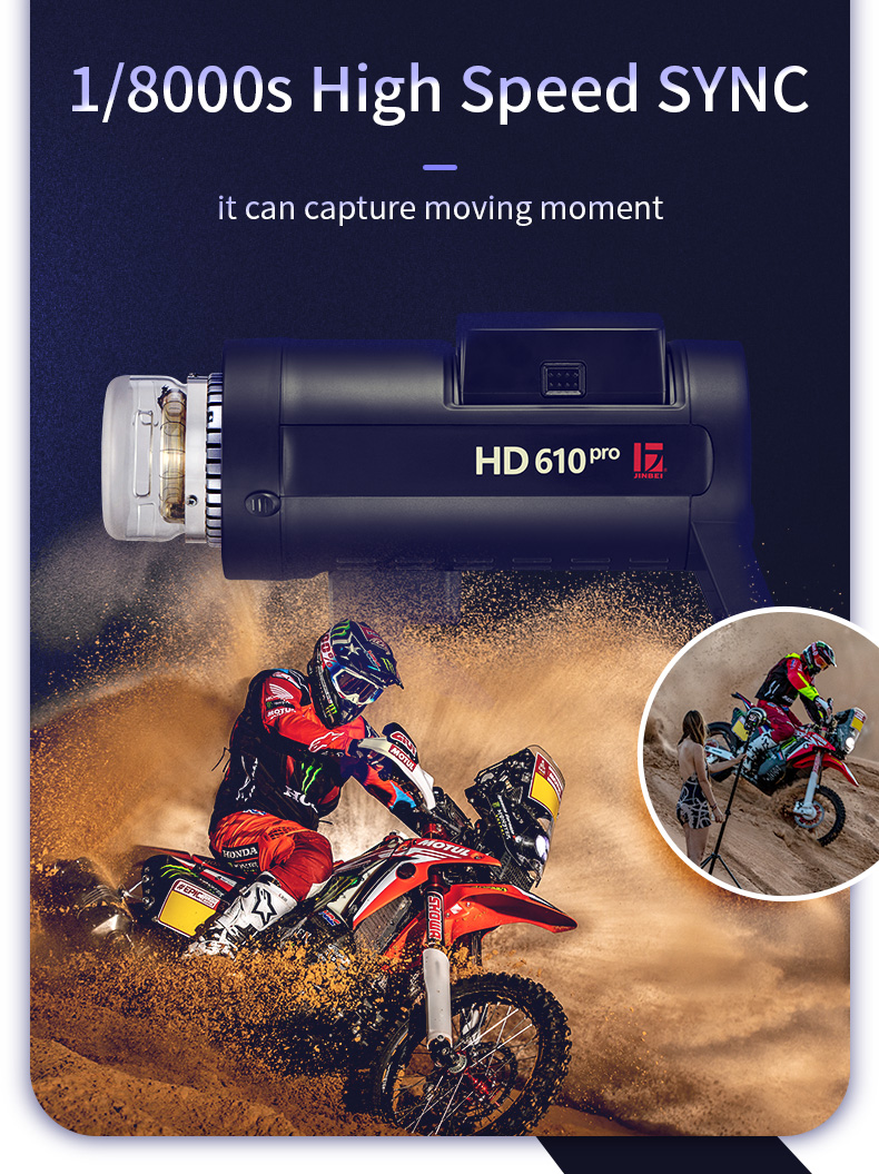 Đèn flash ngoại cảnh Jinbei HD 610 pro