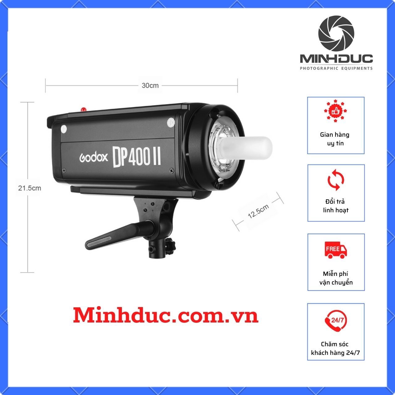 Đèn flash studio Godox DP400II