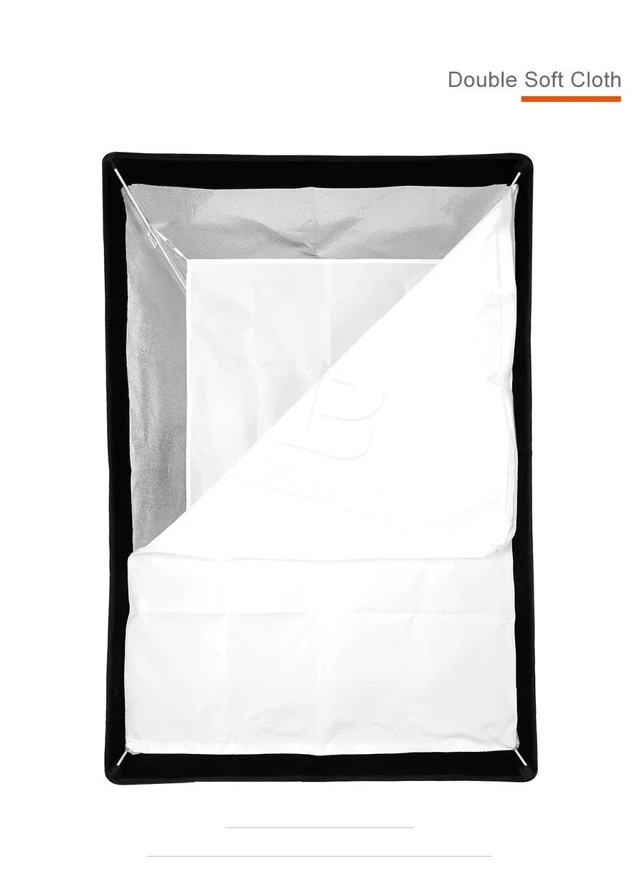 Softbox Dù 60x90cm for godox, jinbei, bowen , hylow....