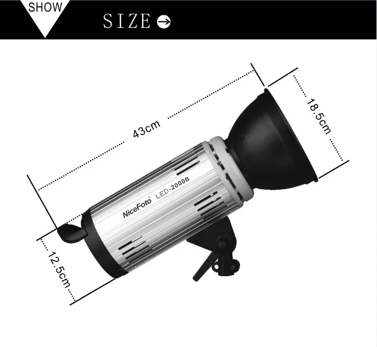 Đèn Nicefoto Led 2000B video light 5500k