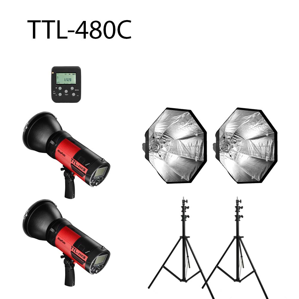 Combo đèn ngoài cảnh Nicefoto TTL-480C kit 2