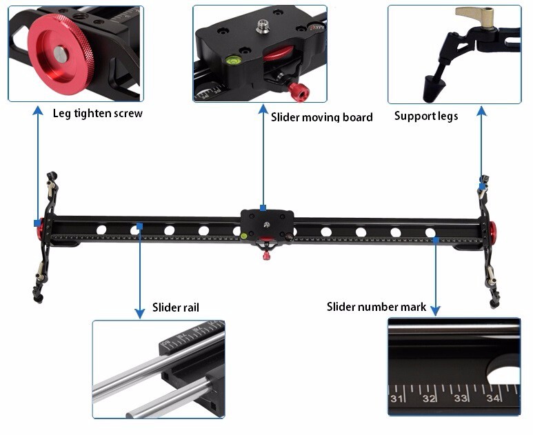 Thanh Dolly Dragon -D02 60cm Slider Rail for Camera and Video