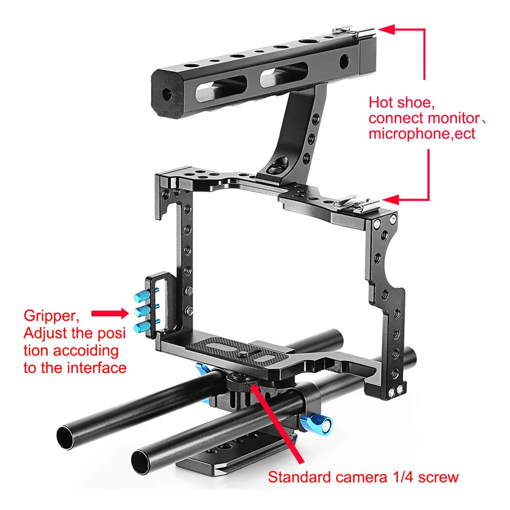 Tay cầm chống rung quay phim Yelangu camera Cage C5 - Handheld Stabilizer