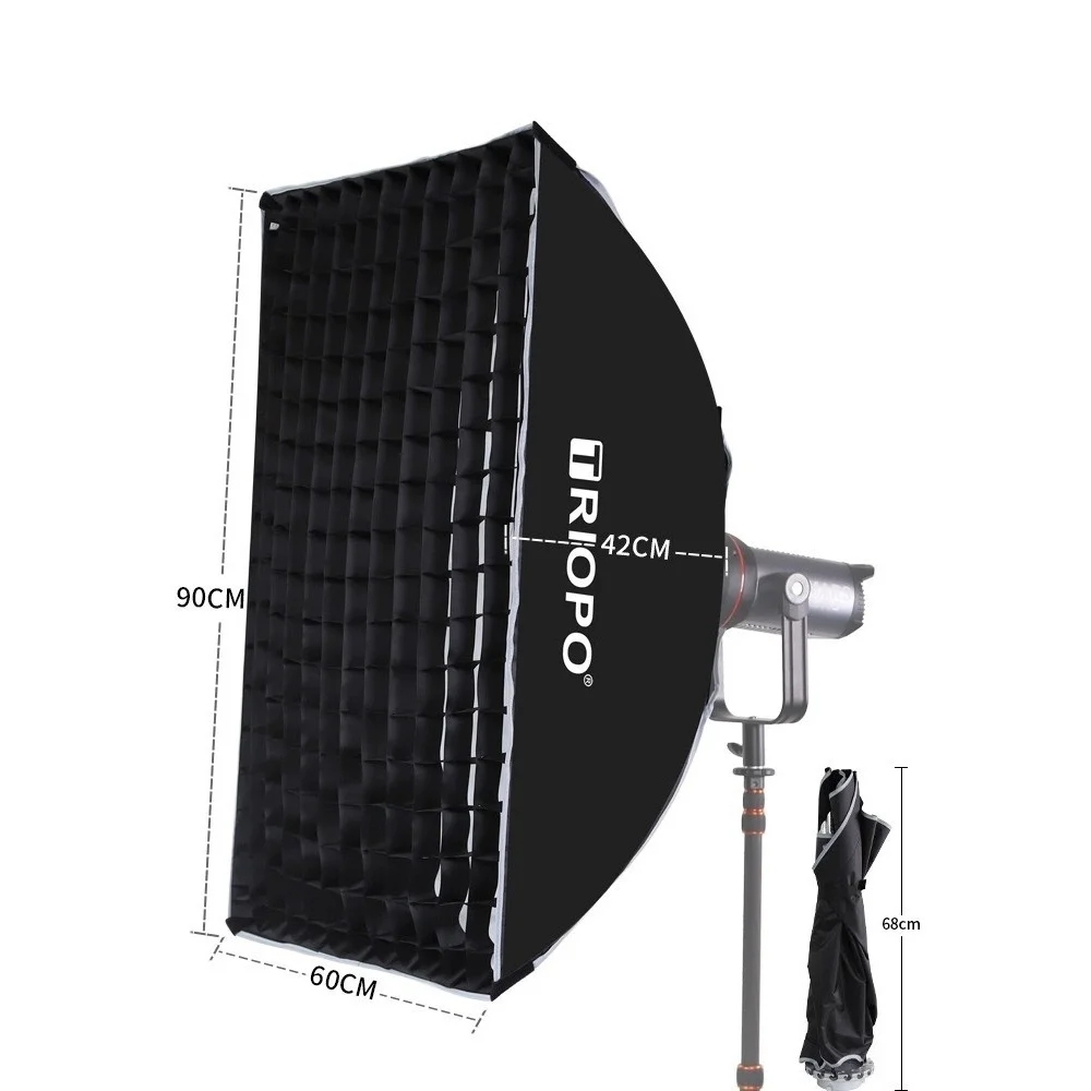 Softbox Thao Tác Nhanh Triopo KD 60x90cm - Kèm Tổ Ong