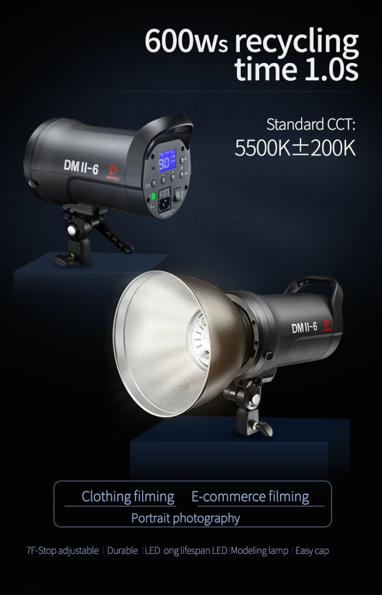 Đèn Flash Studio Jinbei DMII6 600w
