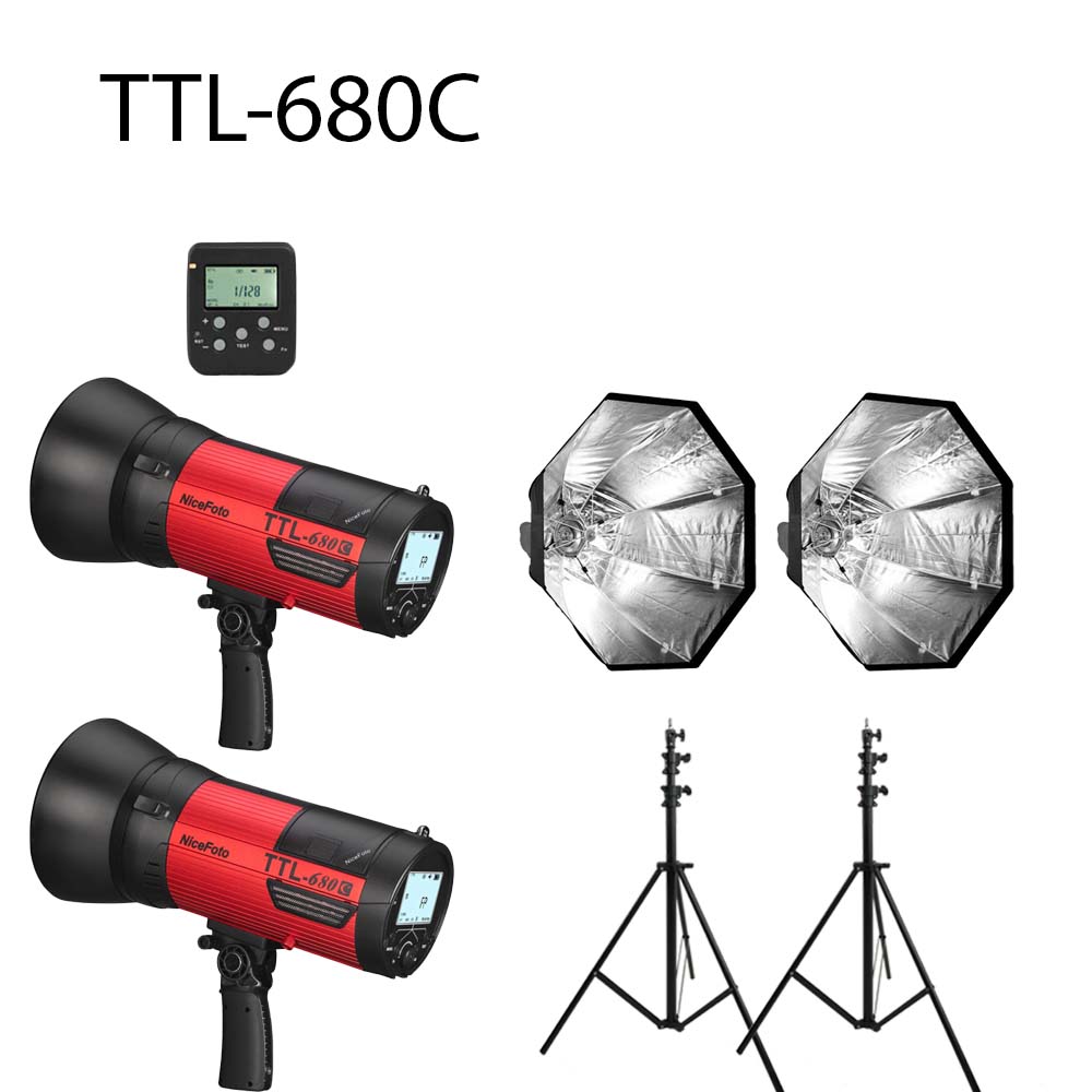 Combo đèn ngoài cảnh Nicefoto TTL-680C kit 2