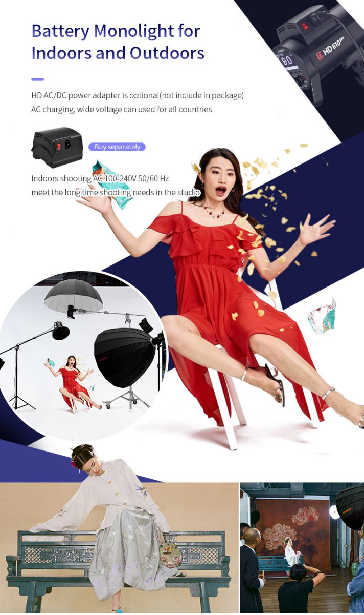 Đèn flash ngoại cảnh Jinbei HD 610 pro