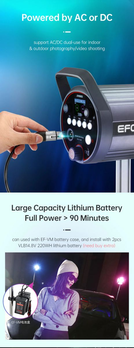 Đèn Led Video Jinbei EFC-150 RGB