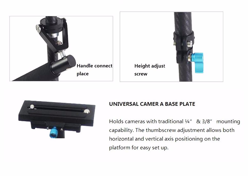 Tay cầm quay phim Yelangu S60T steadicam pro Carbon fibre